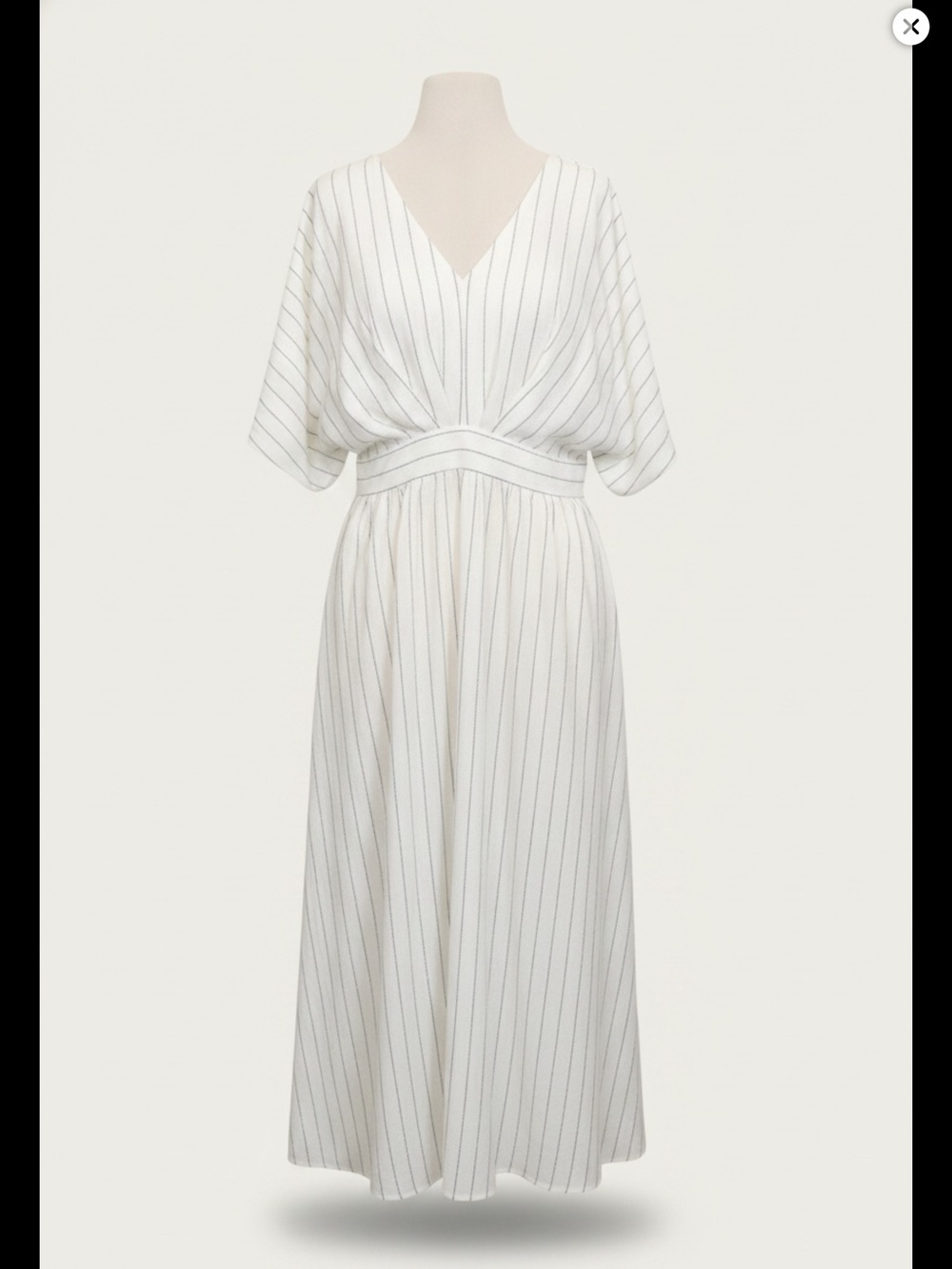 Chico's Dress Metallic Striped Maxi Size Chico’s Size 2P